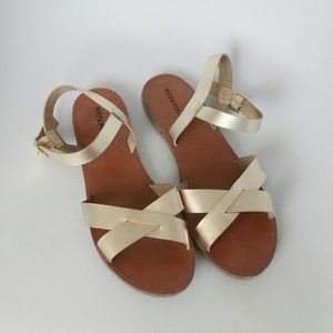 Gold sandals